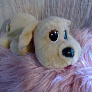 Vintage Mattel Pound Puppy with Battery-Activated Whine and a Red Collar